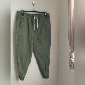 Arizona Joggers Men XL Green Skinny Elastic Waistband Relax Casual Academia Y2K